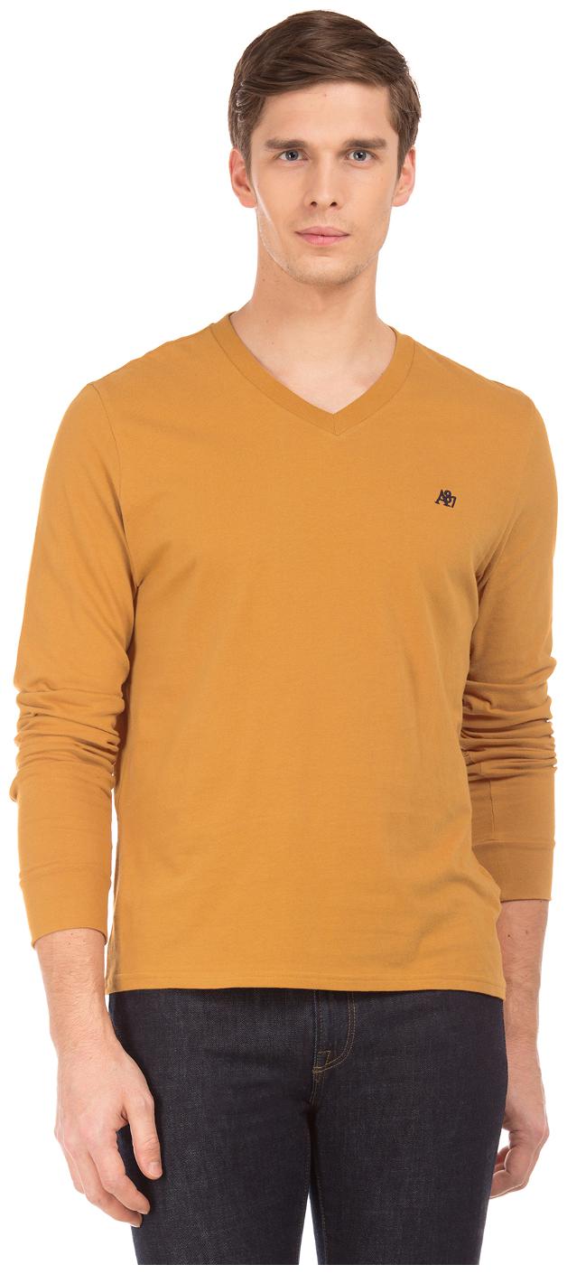 

Aeropostale Men Brown Regular fit Cotton V neck T-Shirt - Pack Of 1