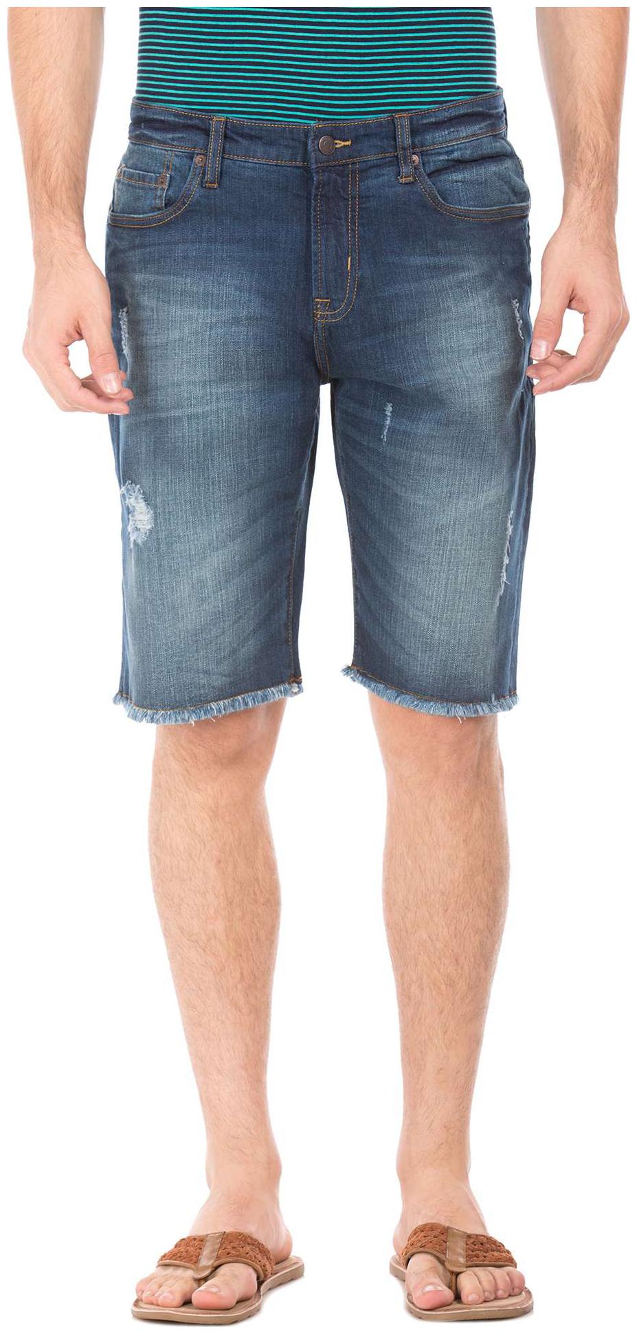 

Aeropostale Men Blue Regular Fit Denim Shorts