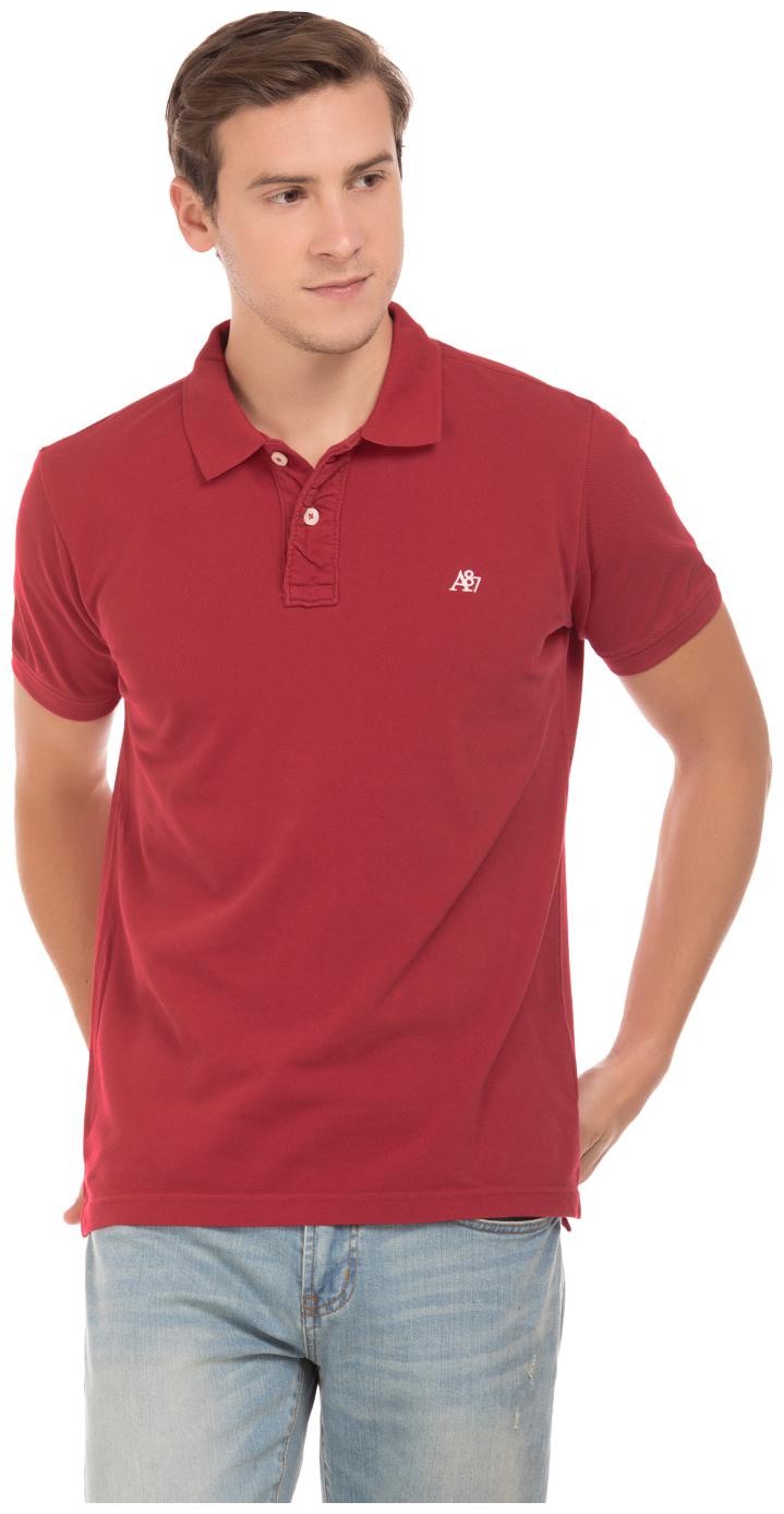 

Aeropostale Men Maroon Regular fit Cotton Polo collar T-Shirt - Pack Of 1