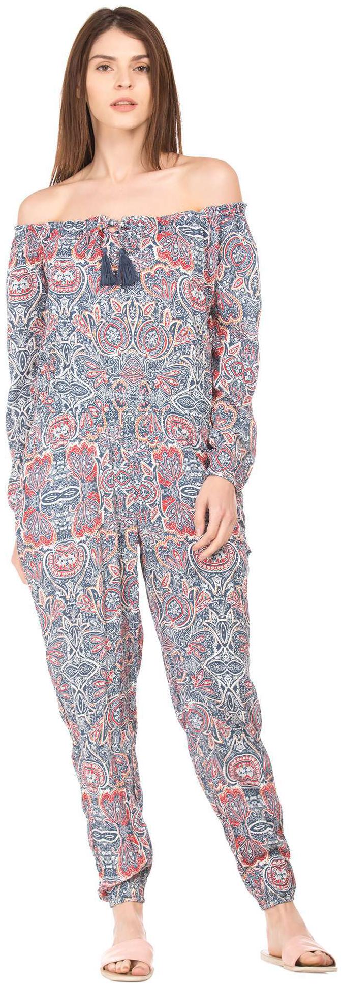 

Aeropostale Printed Jumpsuit - Blue