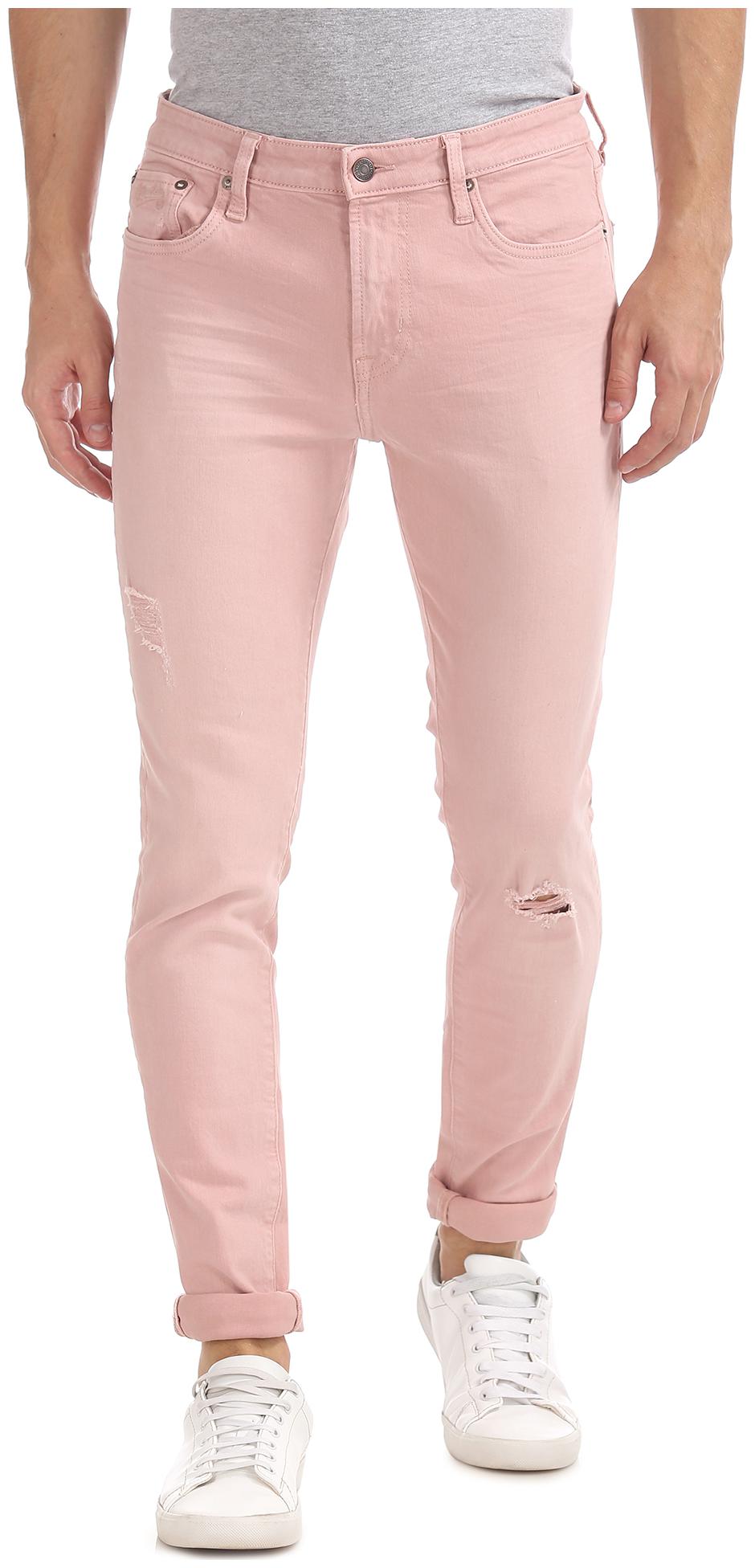 

Aeropostale Men Pink Super Skinny Fit Jeans