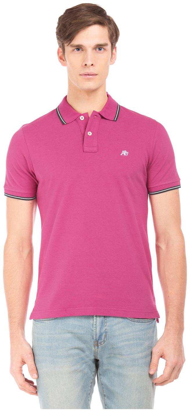 

Aeropostale Men Pink Regular fit Cotton Polo collar T-Shirt - Pack Of 1