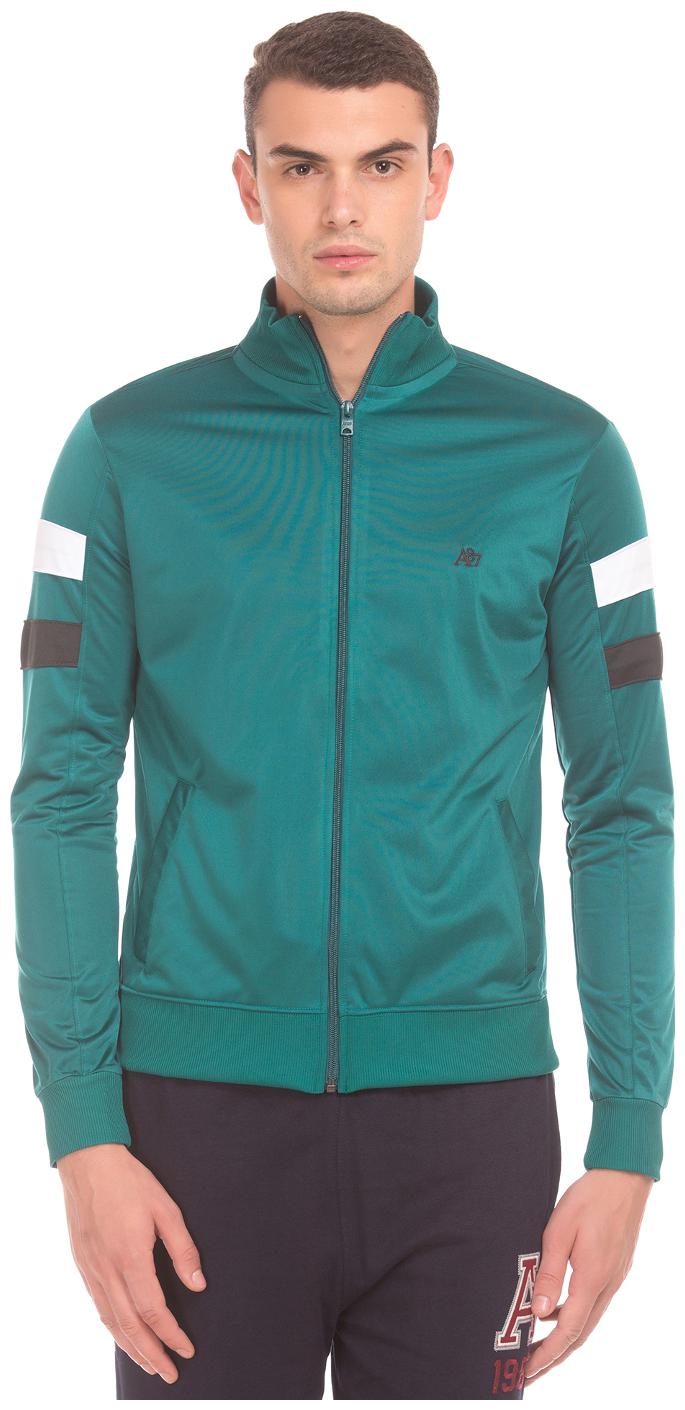 

Aeropostale Men Green Solid Bomber jacket