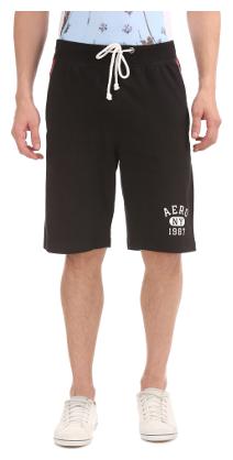 

Aeropostale Men Black Regular Fit Regular Shorts