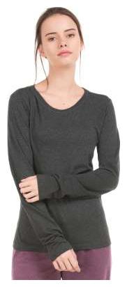 

Aeropostale Women Grey Regular fit Round neck Polyester T shirt