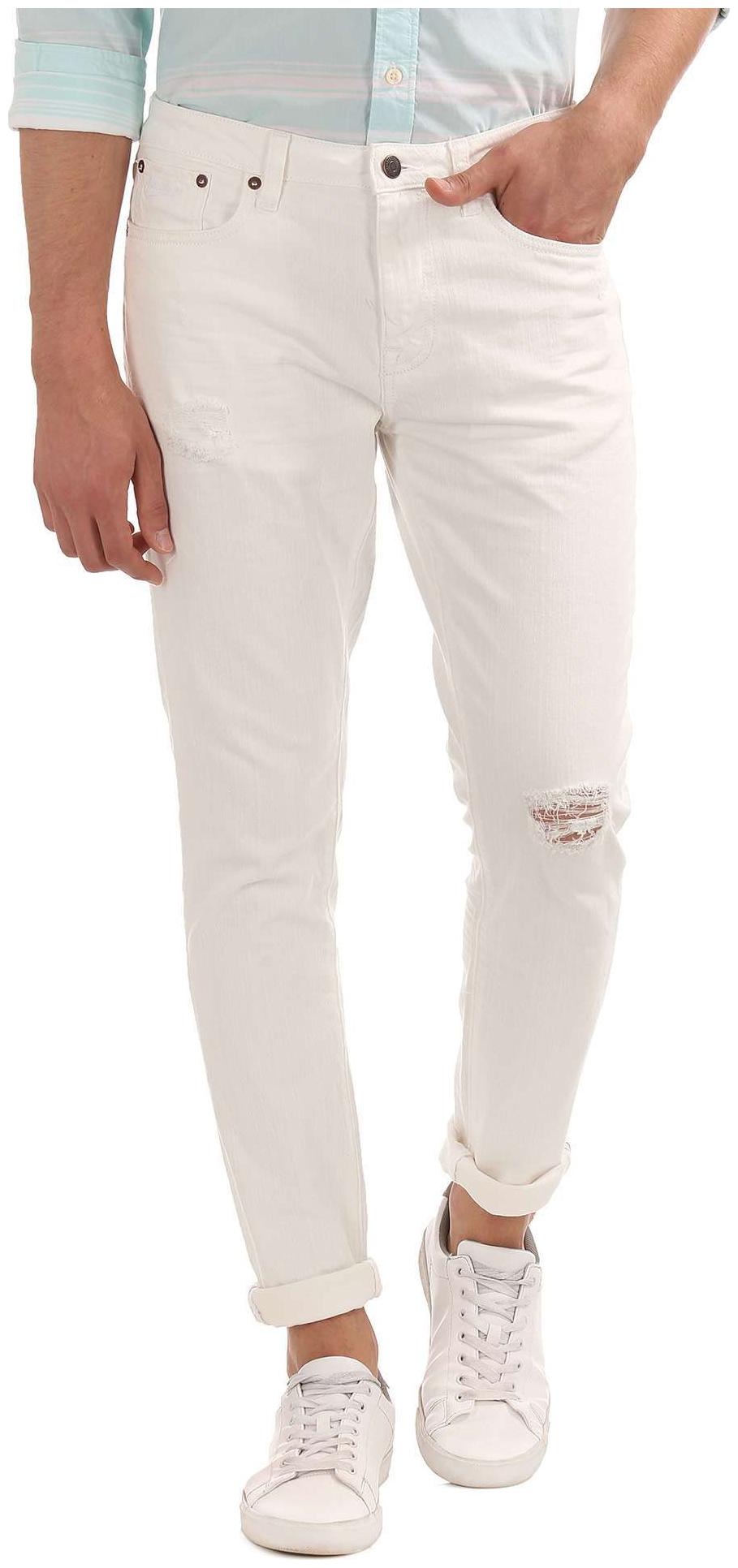 

Aeropostale Men White Super Skinny Fit Jeans