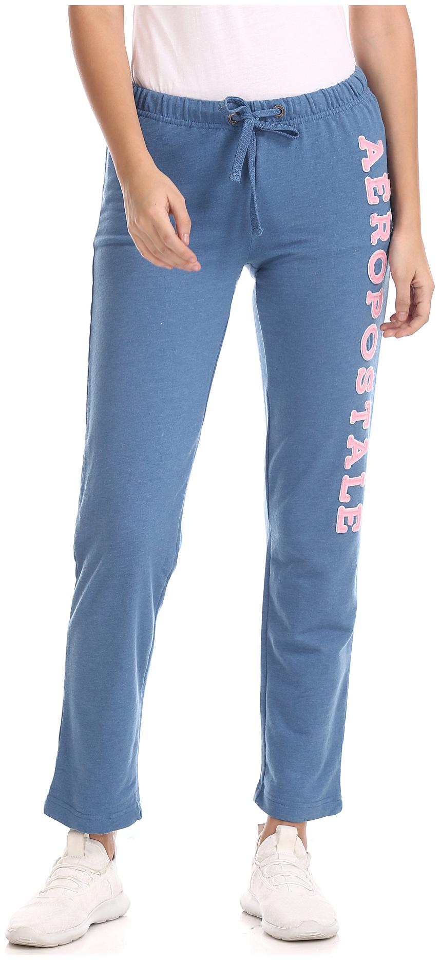 

Aeropostale Women Regular fit Cotton Solid Track pants - Blue