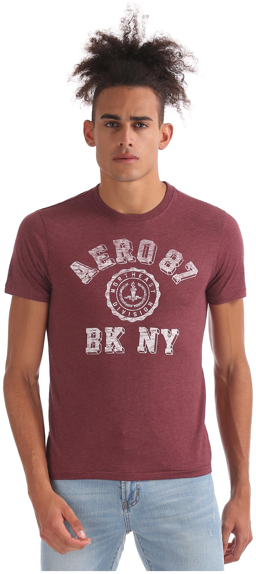 

Aeropostale Contrast Print Crew Neck T-Shirt