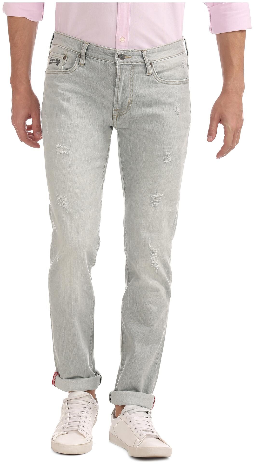 

Aeropostale Men Grey Super Skinny Fit Jeans
