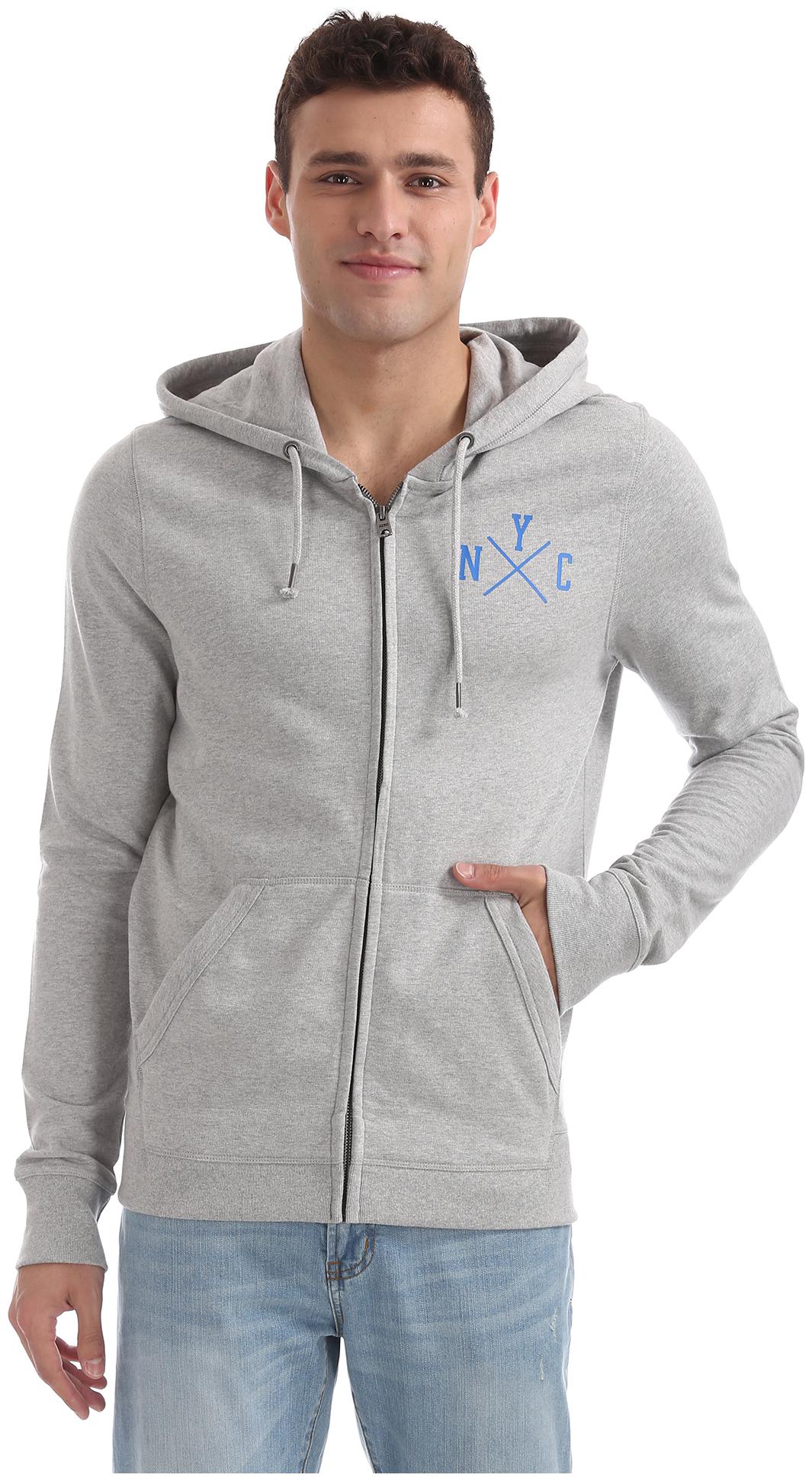 

Aeropostale Men Grey Hooded Hoodie