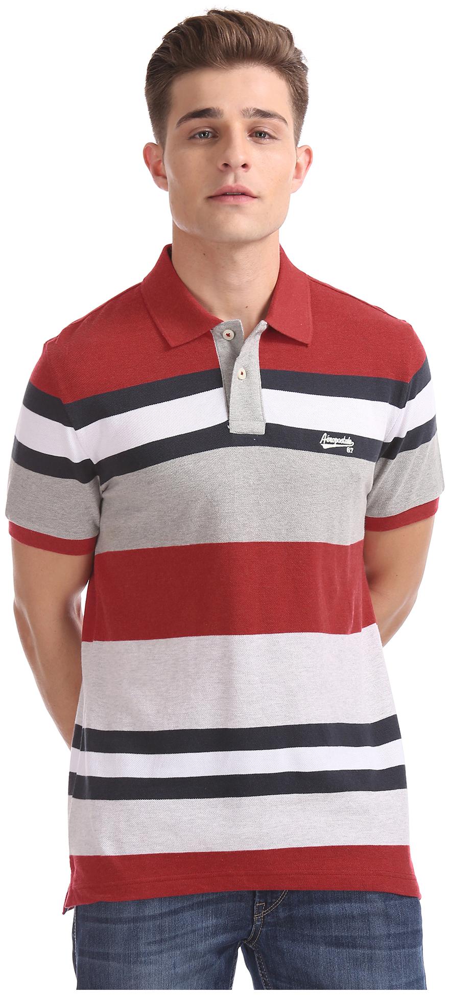 

Aeropostale Men Red Regular fit Cotton Polo collar T-Shirt - Pack Of 1