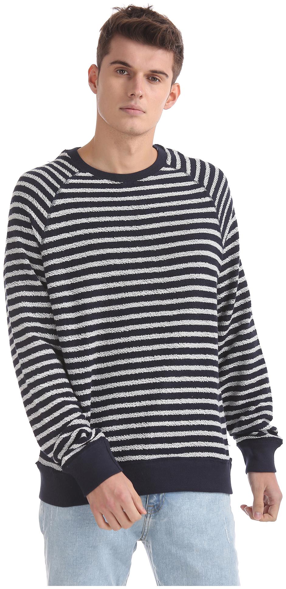 

Aeropostale Men Blue Round neck Sweatshirt
