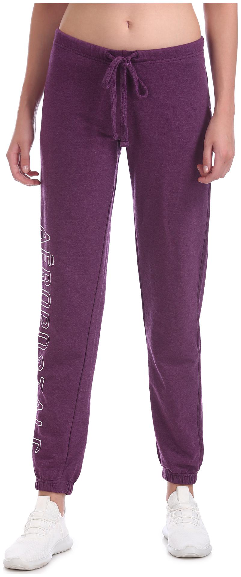 

Aeropostale Women Regular fit Cotton Solid Track pants - Purple