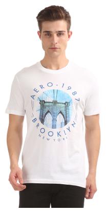 

Aeropostale Men White Regular fit Cotton Round neck T-Shirt - Pack Of 1