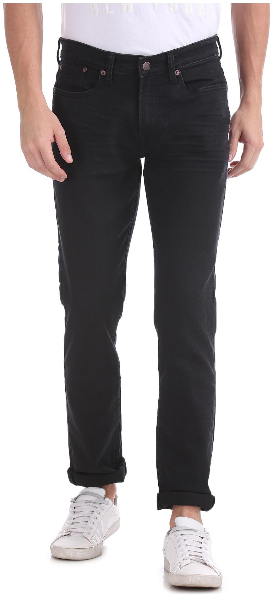 

Aeropostale Men Black Skinny Fit Jeans