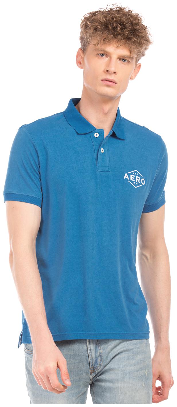 

Aeropostale Men s Polo T-Shirt - Blue