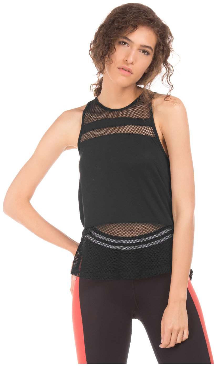 

Aeropostale Women Printed A-line top - Black