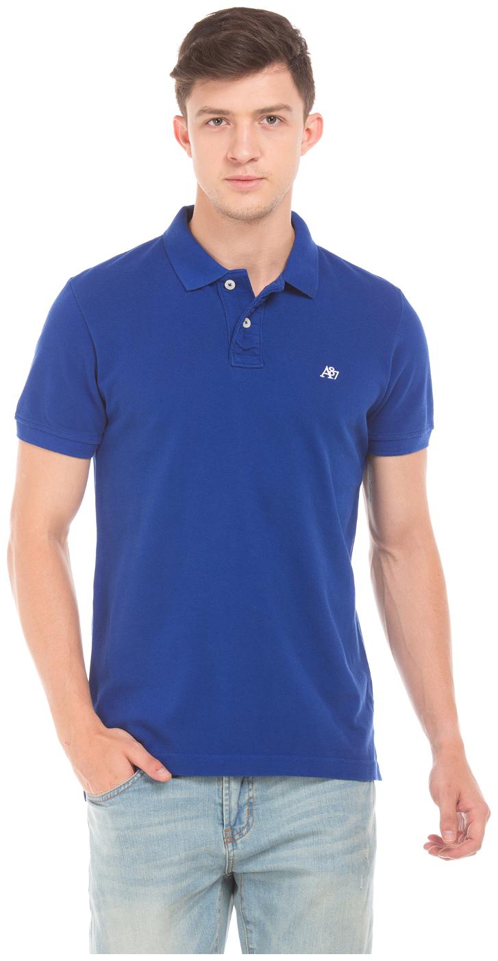 

Aeropostale Men Blue Regular fit Cotton Polo collar T-Shirt - Pack Of 1