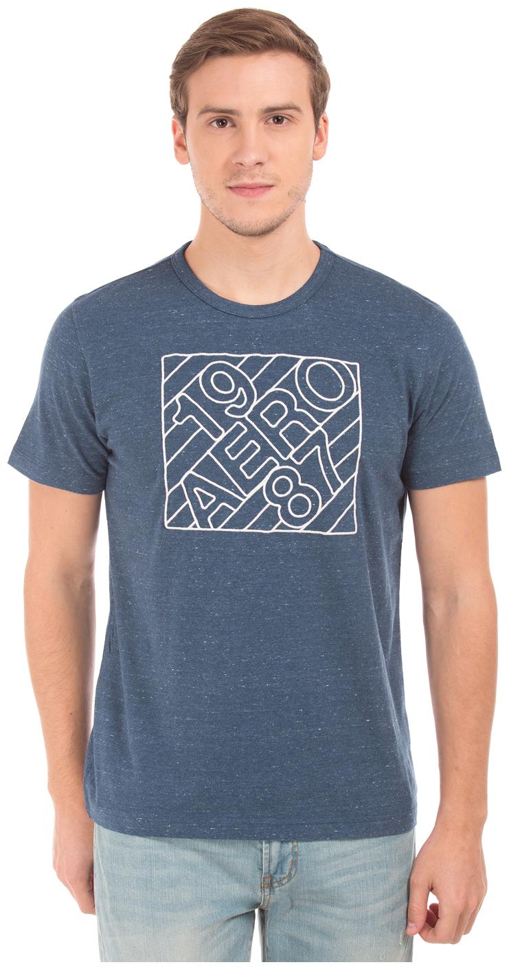 

Aeropostale Men Blue Regular fit Cotton Round neck T-Shirt - Pack Of 1