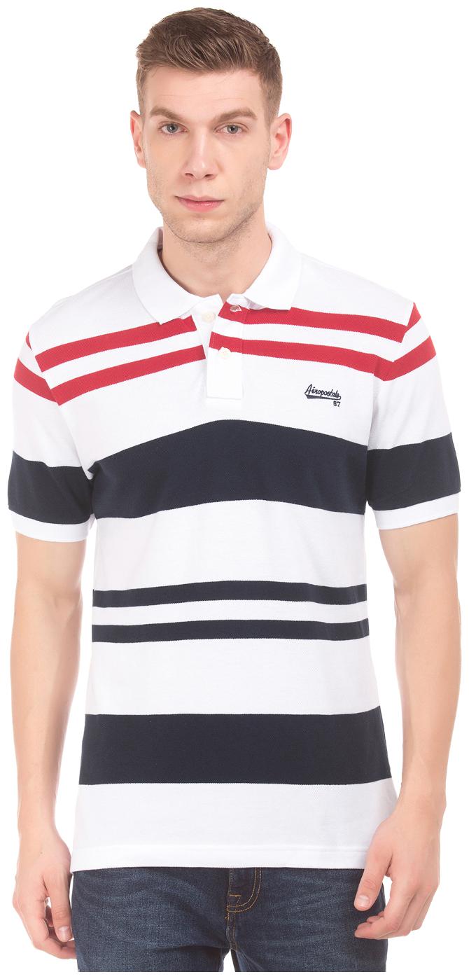 

Aeropostale Men White Regular fit Cotton Polo collar T-Shirt - Pack Of 1