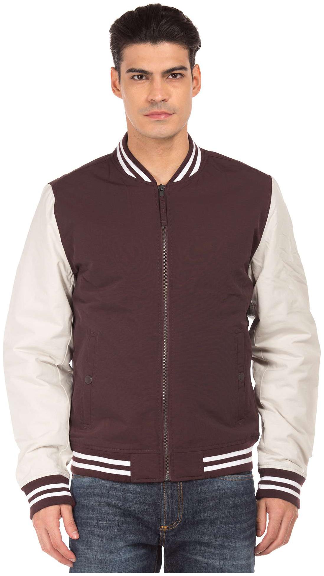 

Aeropostale Men Red Solid Bomber jacket