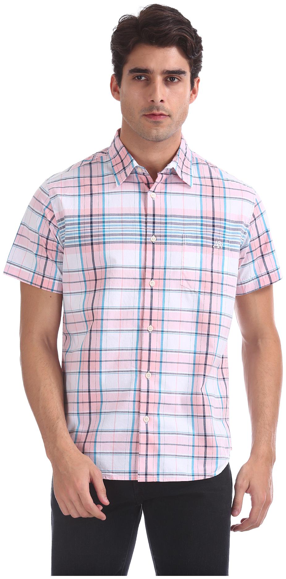 

Aeropostale Men Multi Checked Slim Fit Casual Shirt