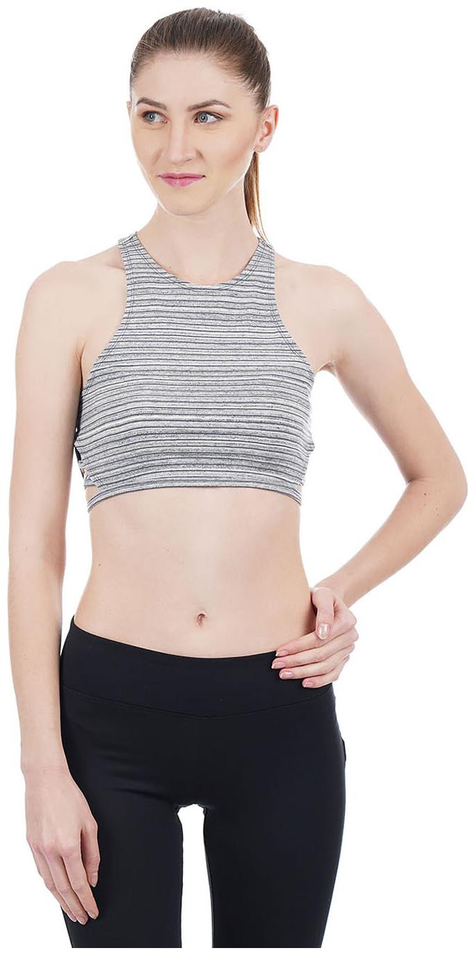 

Aeropostale Women Striped Regular top - Grey