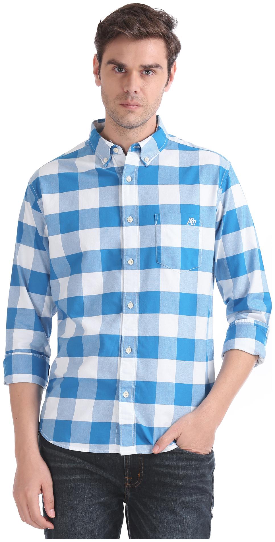 

Aeropostale Men Multi Checked Regular Fit Casual Shirt