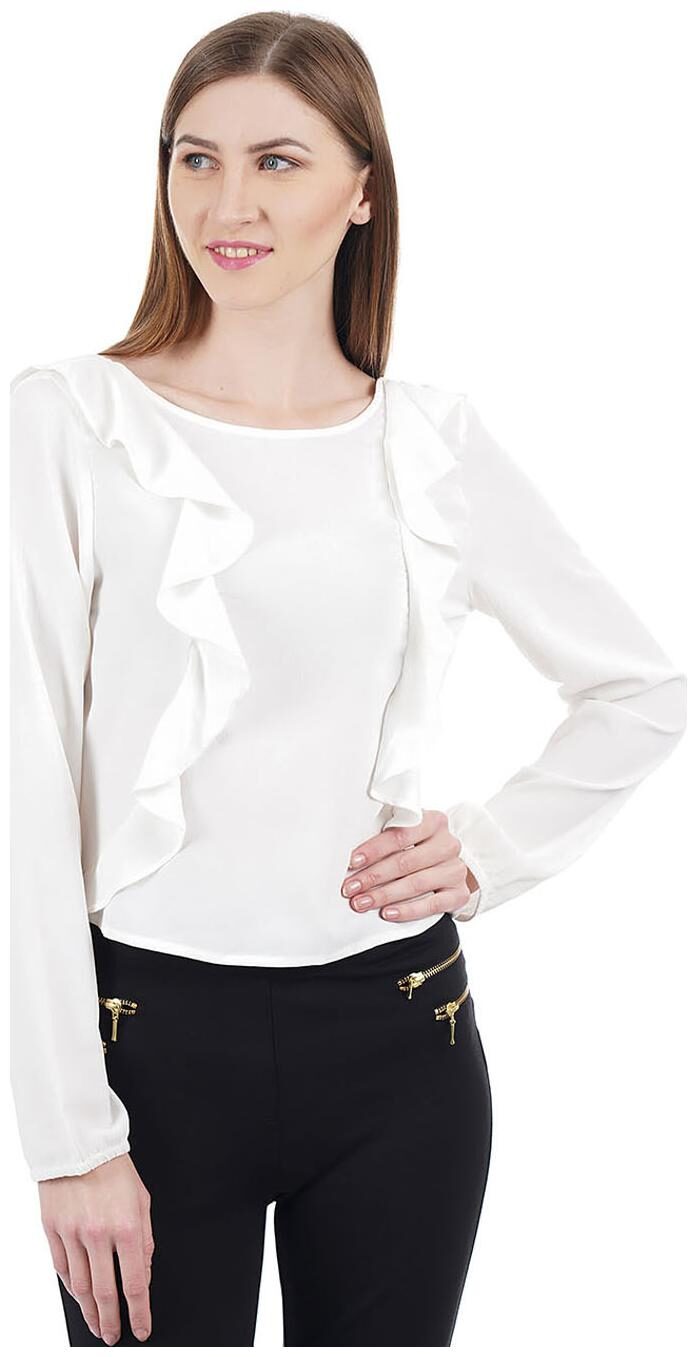 

Aeropostale Women Solid Regular top - White