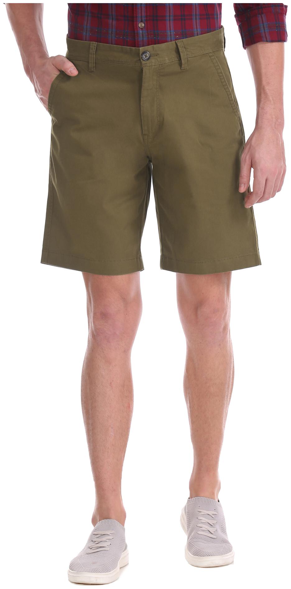 

Aeropostale Men Green Regular Fit Regular Shorts