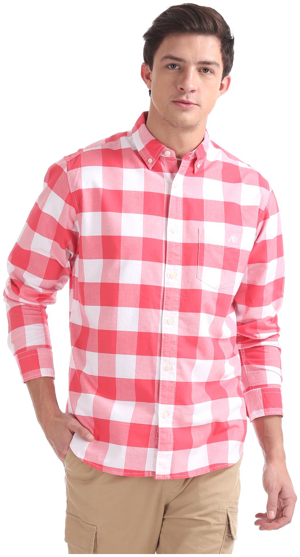 

Aeropostale Men Multi Checked Slim Fit Casual Shirt