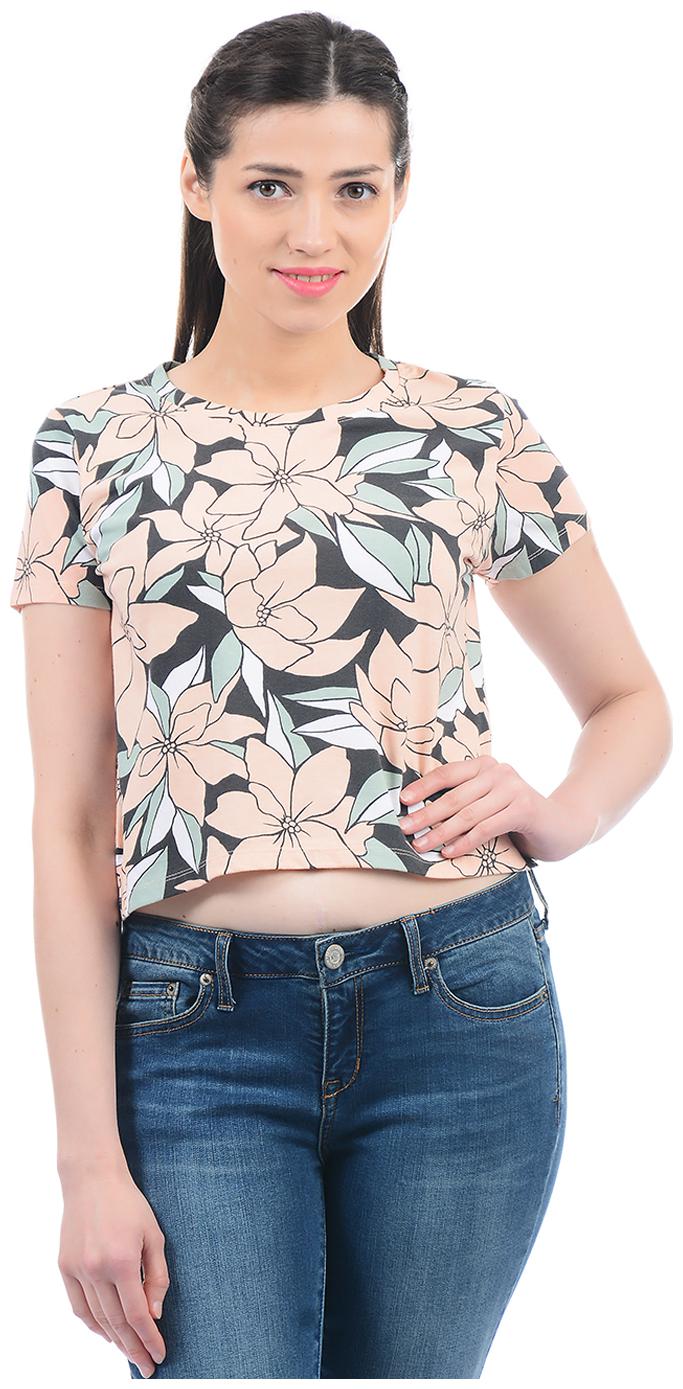 

Aeropostale Women Beige Regular fit Round neck Cotton T shirt