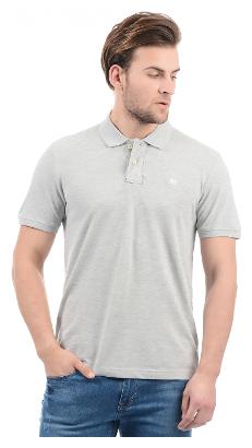 

Aeropostale Men Grey Regular fit Cotton Blend Polo collar T-Shirt - Pack Of 1