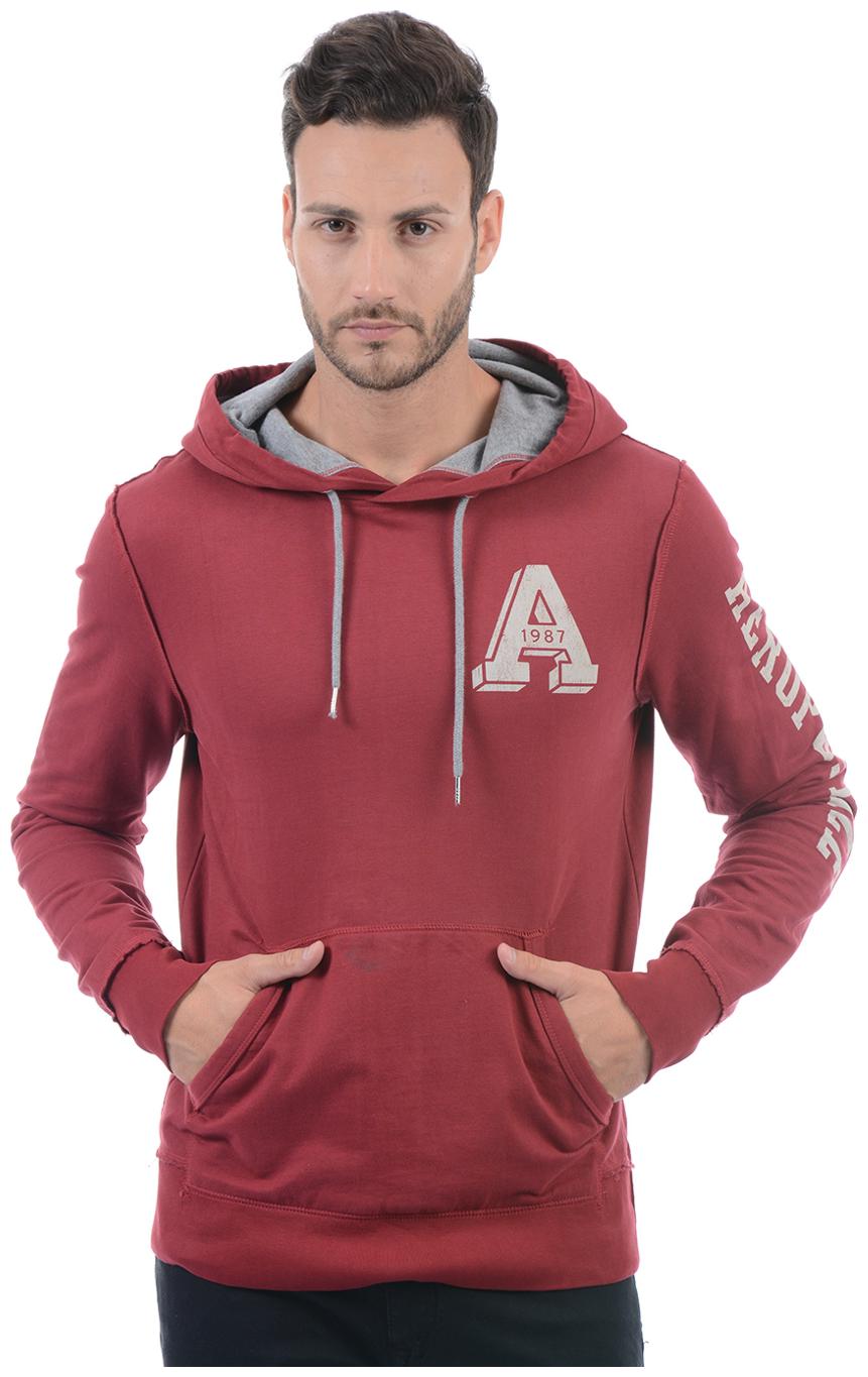 Aeropostale Men Solid Full Sleeve Sweat Shirt by Kapsons Retail
