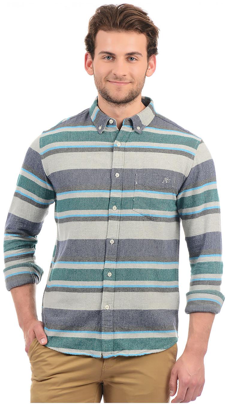 

Aeropostale Men Multi Horizontal Stripes Regular Fit Casual Shirt