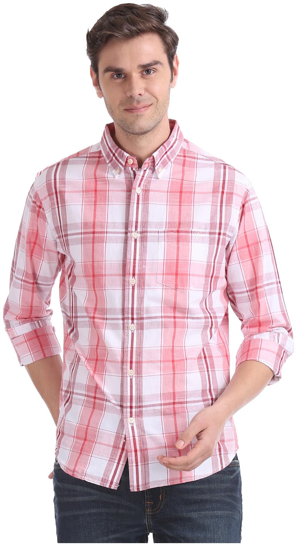 

Aeropostale Men Multi Checked Slim Fit Casual Shirt