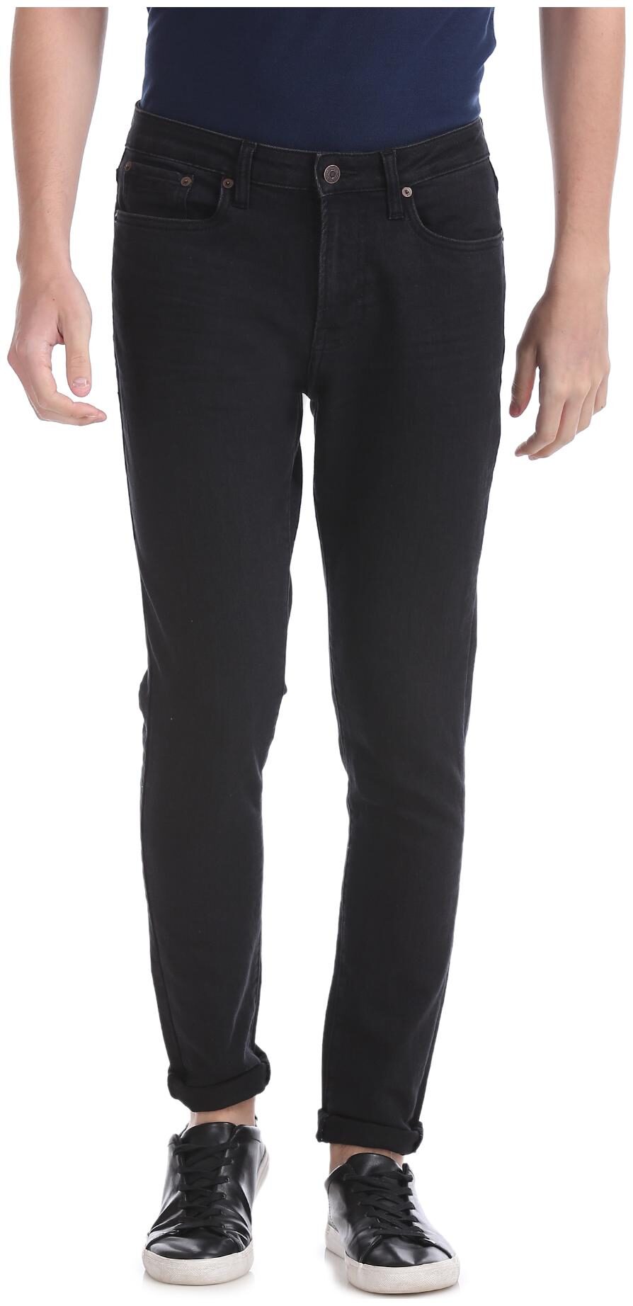 

Aeropostale Men Black Regular Fit Jeans