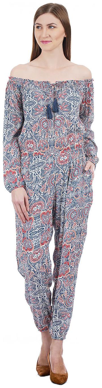 

Aeropostale Printed Jumpsuit - Blue