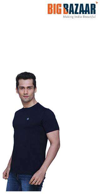 Buy Afl Navy Blue Solid Men S Crew Neck T Shirt Online At Low Prices In India Paytmmall Com
