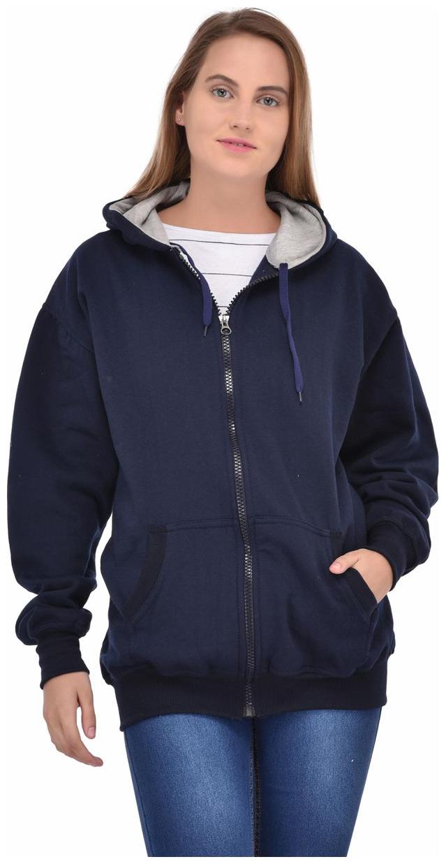

Ansh Fashion Wear Women Solid Sweatshirt - Blue