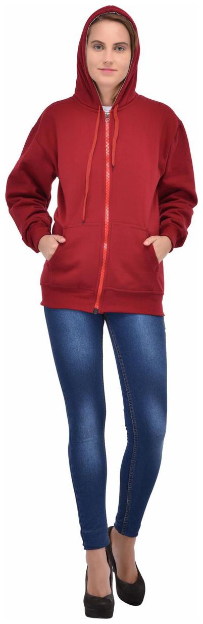 

Ansh Fashion Wear Women Solid Sweatshirt - Maroon