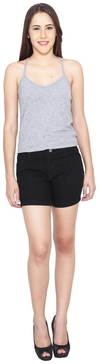 

Ansh Fashion Wear Women Solid Sport shorts - Black