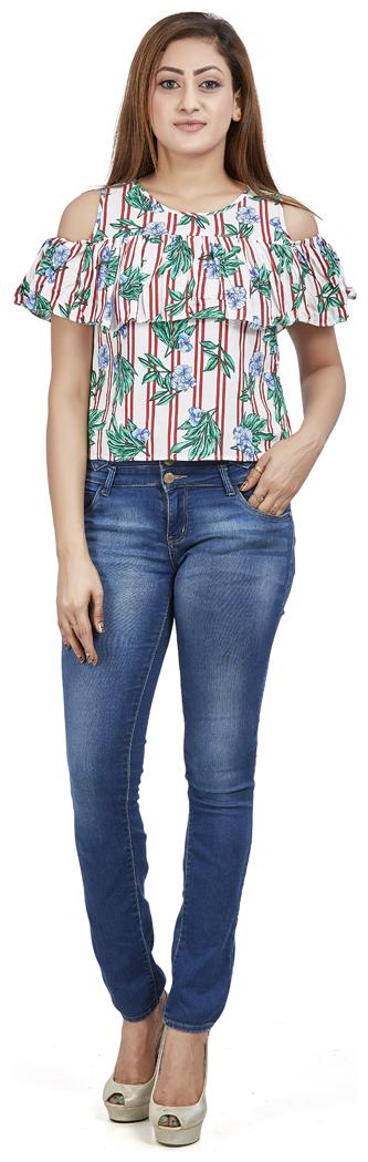 

Agozzy Women Floral Regular top - Multi