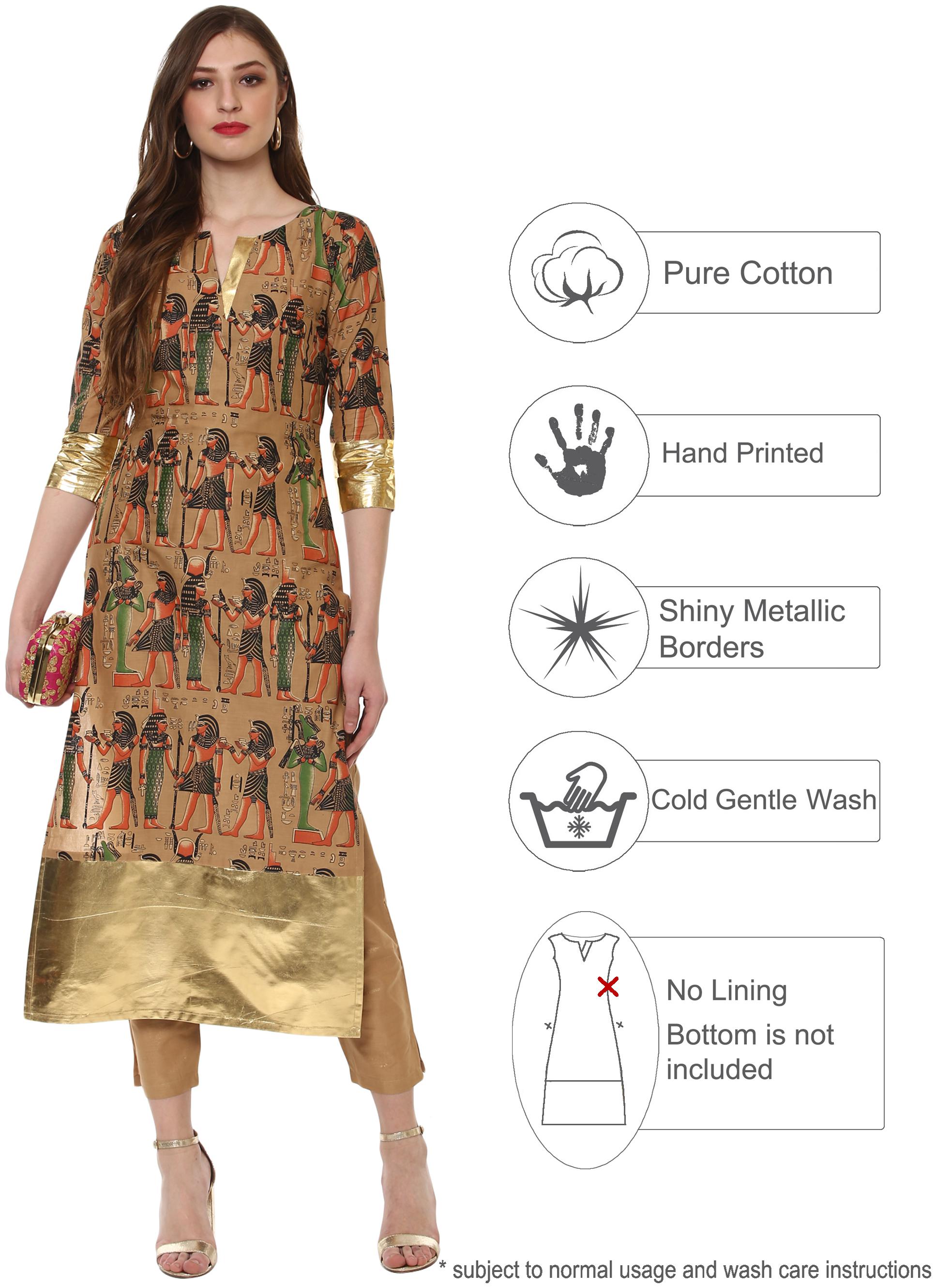

Ahalyaa Women Multi Printed Straight Kurta