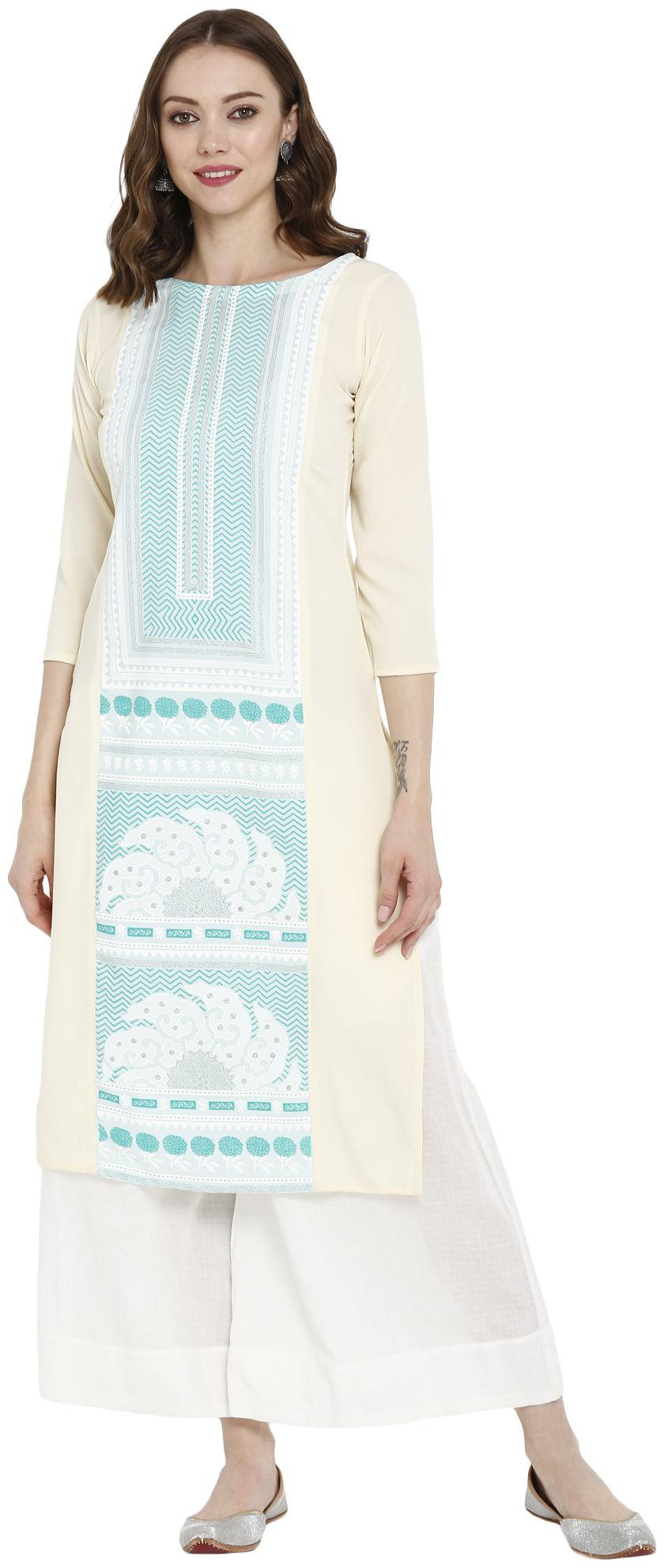 

Ahalyaa Women Multi Printed Straight Kurta