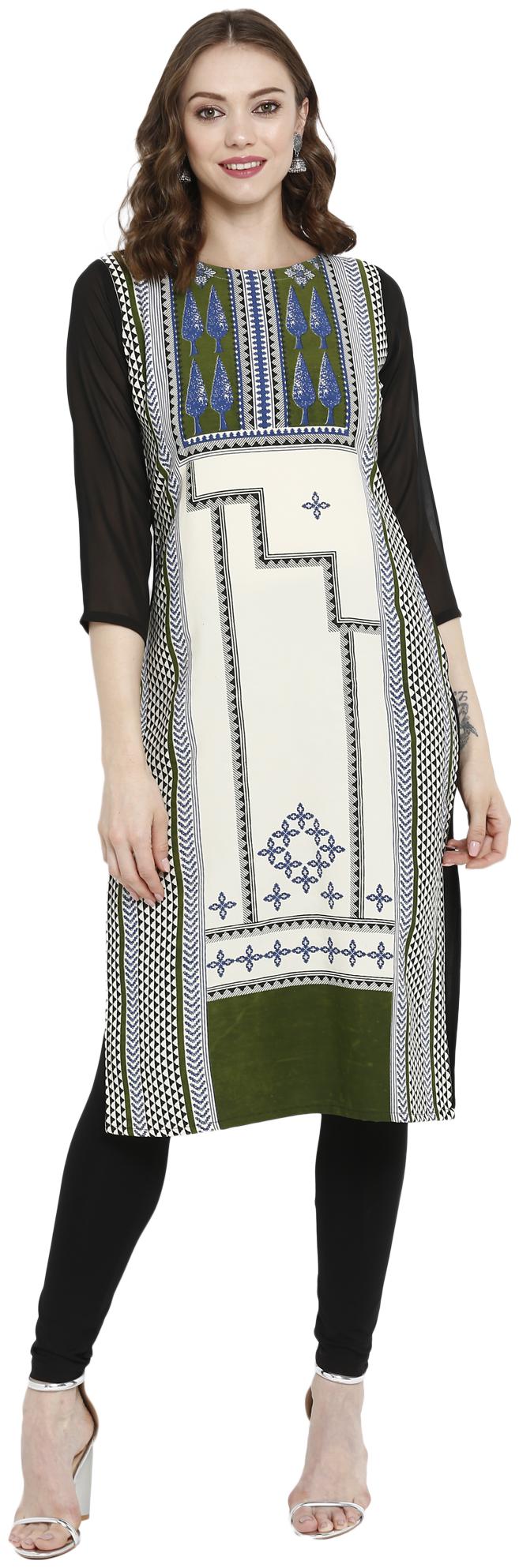 

Ahalyaa Women Multi Printed Straight Kurta