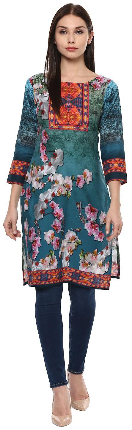 

Ahalyaa Women Multi Printed Straight Kurta