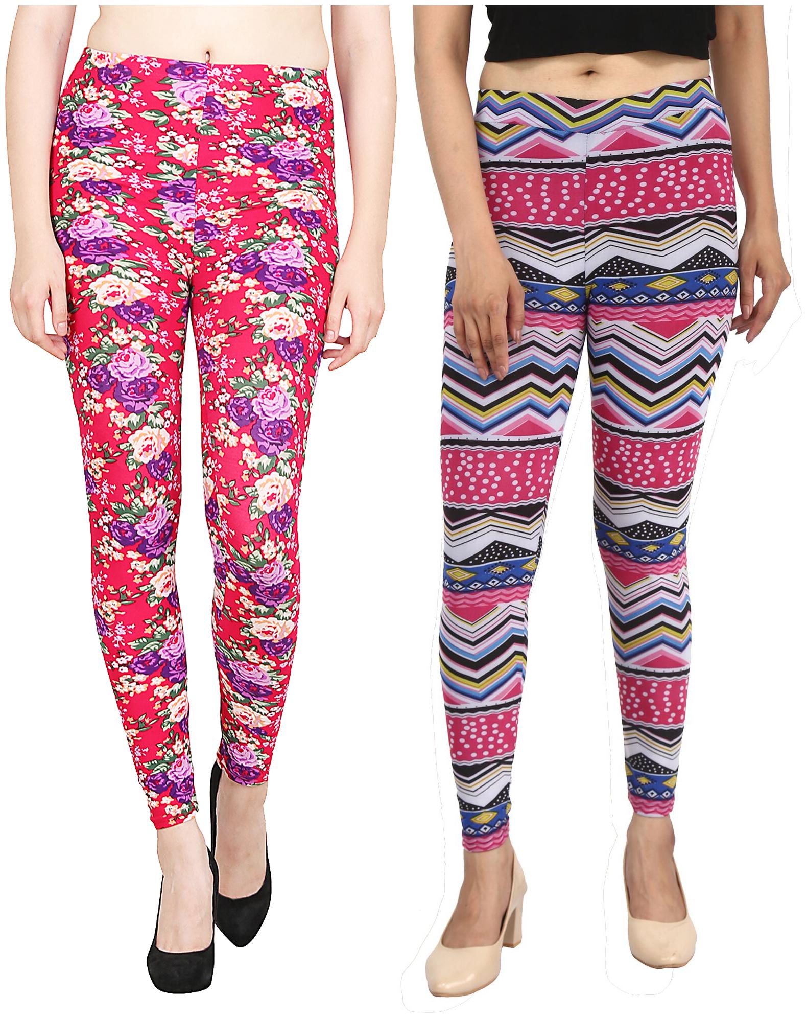 

Airya Women s Polyester Ankle Length Leggings (Pack of 2) (Multicolor)