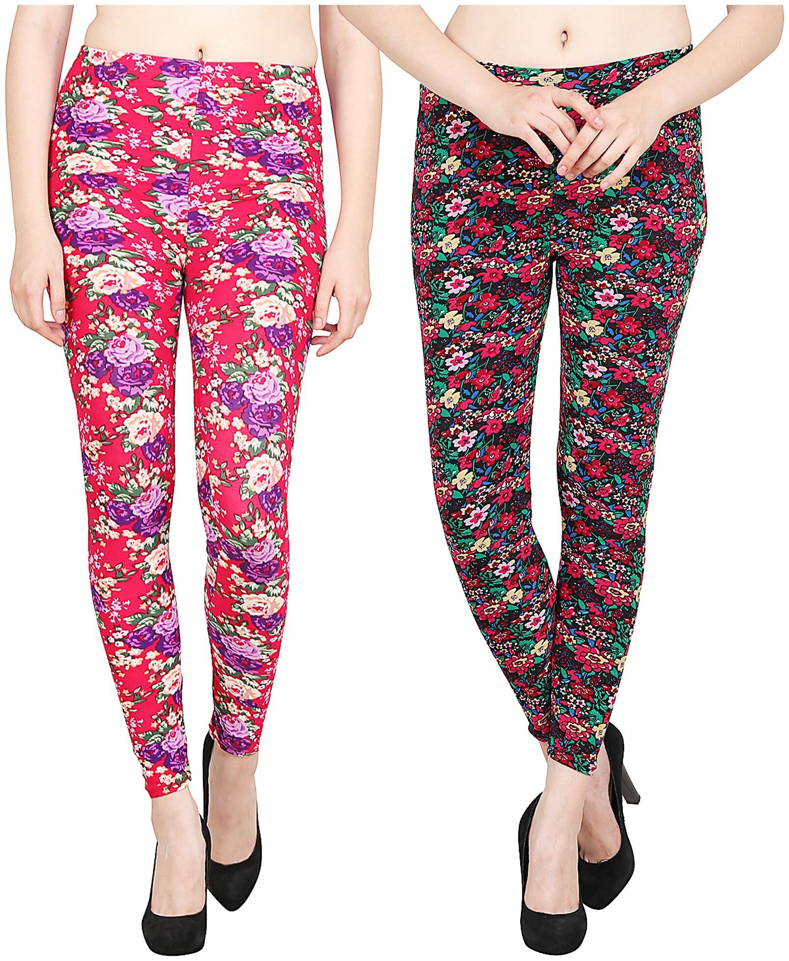 

Airya Women s Polyester Ankle Length Leggings (Pack of 2) (Multicolor)
