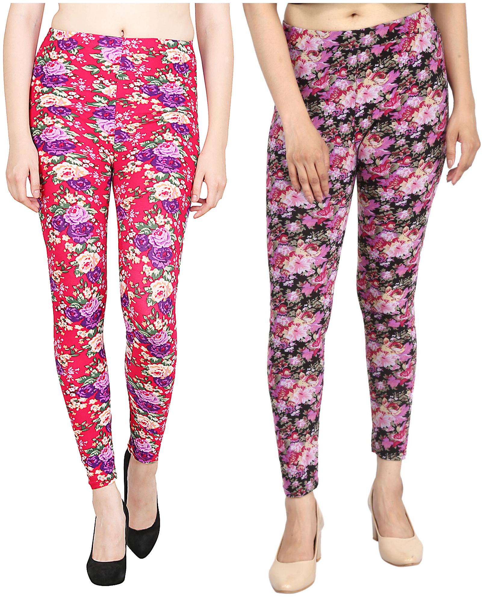 

Airya Women s Polyester Ankle Length Leggings (Pack of 2) (Multicolor)